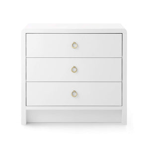 Villa & House - Bryant 3-Drawer Side Table In White-Bungalow 5-Blue Hand Home