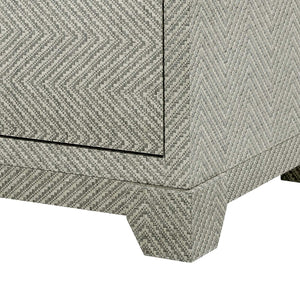 Villa & House - Brittany 3-Drawer Side Table In Gray Tweed-Bungalow 5-Blue Hand Home