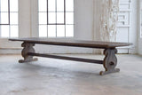 Baroque Style Table in Reclaimed Teak - Antiqued-Organic Restoration-Blue Hand Home
