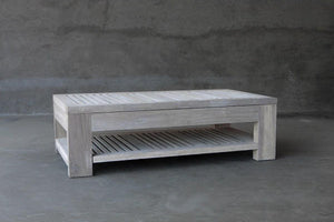 Reclaimed Teak Outdoor Cocktail Table-Organic Restoration-Blue Hand Home
