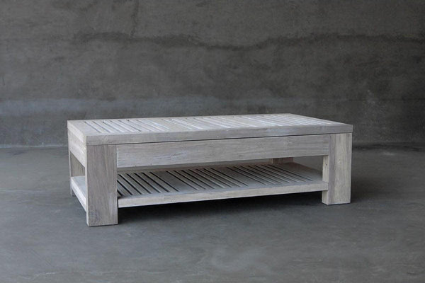 Reclaimed Teak Outdoor Cocktail Table-Organic Restoration-Blue Hand Home