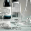 Bandol Fluted Textured Cocktail Glass-Blue Hand Home