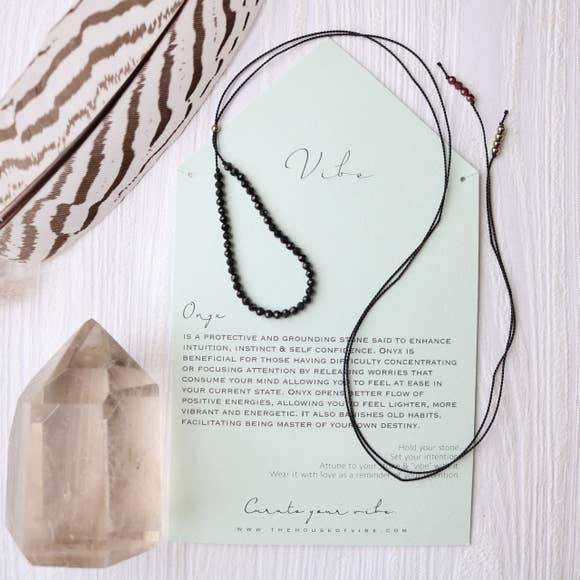 Beaded Necklace-Vibes-Blue Hand Home