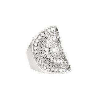 Anna Beck Beaded Saddle Ring - Silver