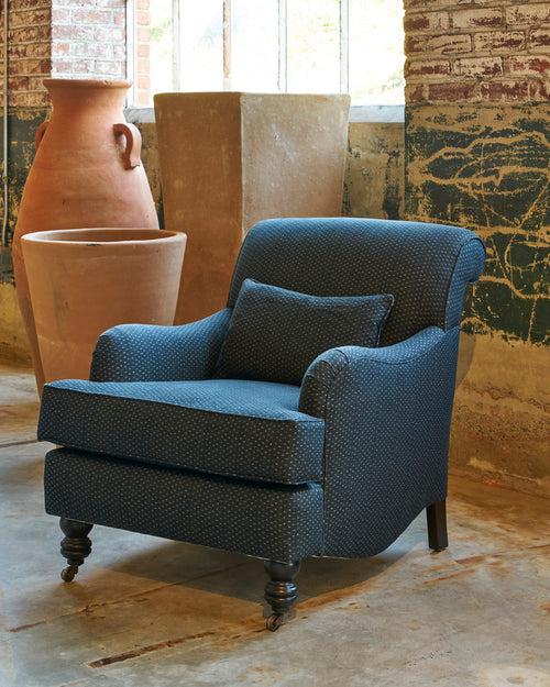 Cisco Fabric Tori Indigo - Grade I - Cotton/Linen-Cisco Brothers-Blue Hand Home