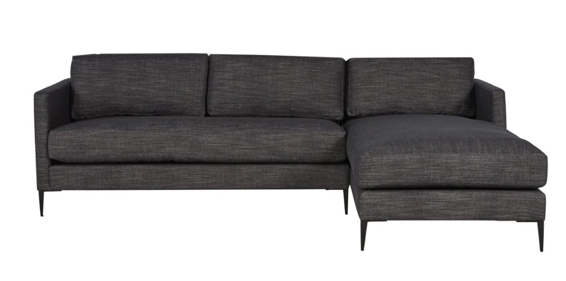 In Stock-Benedict 2PC Sectional-Donovan Blue-LAF-Cisco Brothers-Blue Hand Home