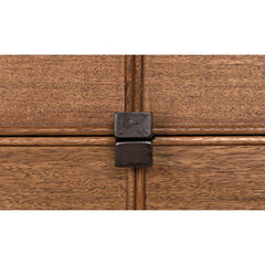 Noir Bourgeois Sideboard w/ Metal Base, Dark Walnut-Noir Furniture-Blue Hand Home