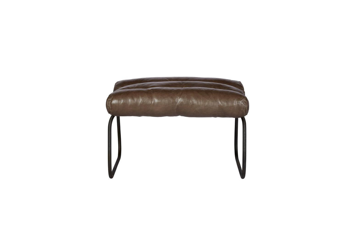 Cisco Brothers Brando Leather Ottoman-Cisco Brothers-Blue Hand Home