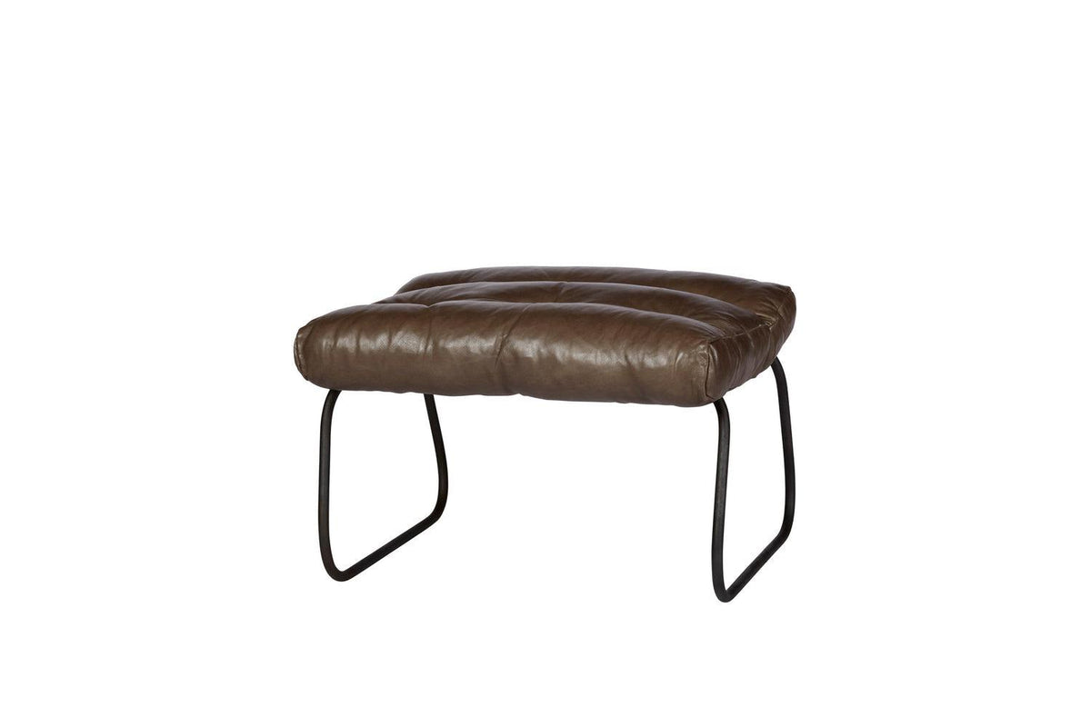 Cisco Brothers Brando Leather Ottoman-Cisco Brothers-Blue Hand Home