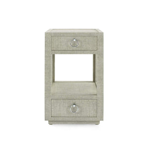 Villa & House - Camilla 2-Drawer Side Table In Moss Gray Tweed-Bungalow 5-Blue Hand Home