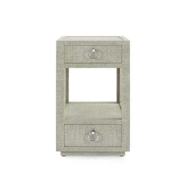 Villa & House - Camilla 2-Drawer Side Table In Moss Gray Tweed-Bungalow 5-Blue Hand Home