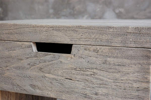 Reclaimed Elm Bedside Cabinet-Organic Restoration-Blue Hand Home