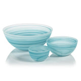 Azur Alabaster Glass Bowl - Extra Large-Blue Hand Home