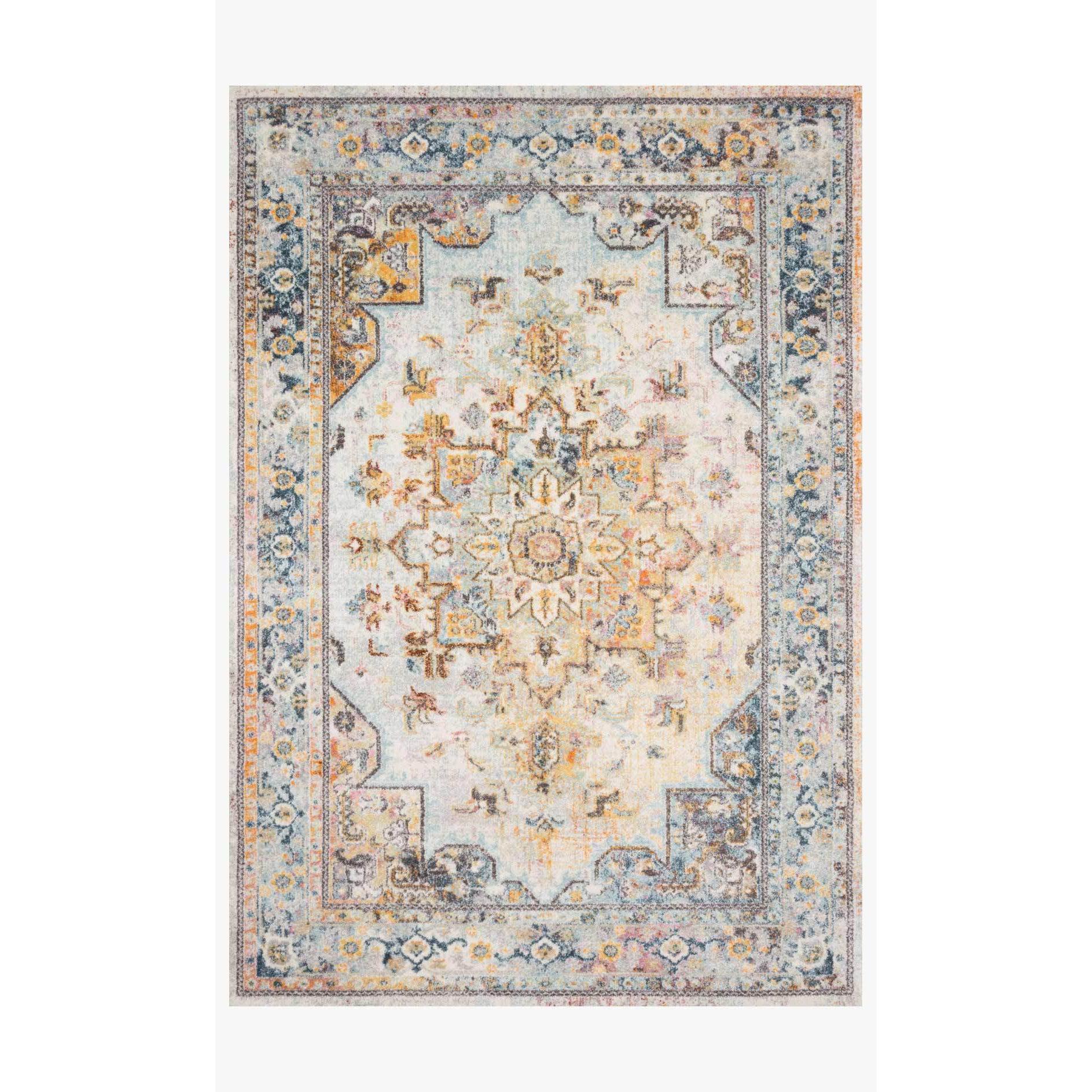 Clara Rugs by Loloi - Mist / Multi-Loloi Rugs-Blue Hand Home