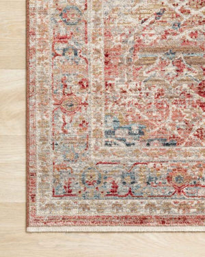 Claire Rugs by Loloi - CLE-01 Red/Ivory-Loloi Rugs-Blue Hand Home