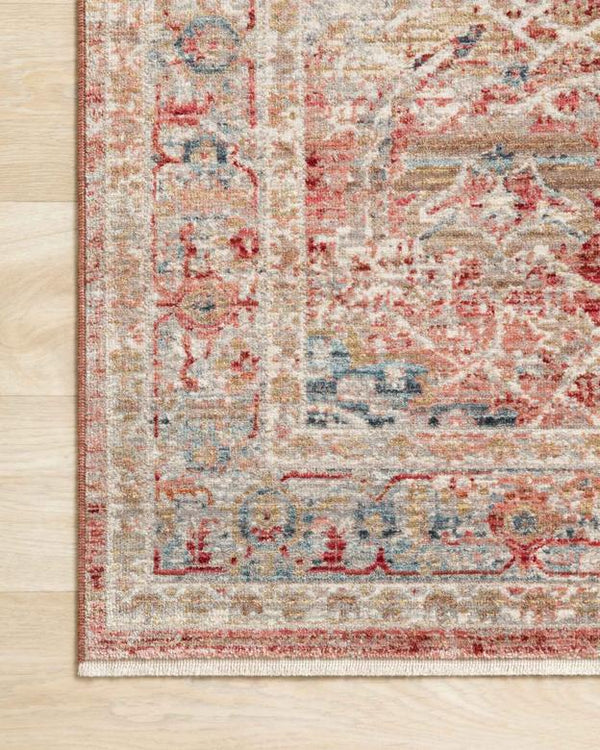 Claire Rugs by Loloi - CLE-01 Red/Ivory-Loloi Rugs-Blue Hand Home