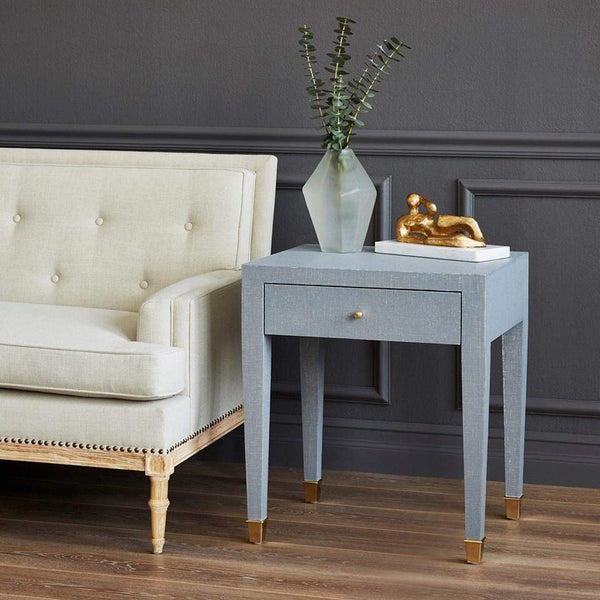 Villa & House - Claudette 1-Drawer Side Table In Gray-Bungalow 5-Blue Hand Home
