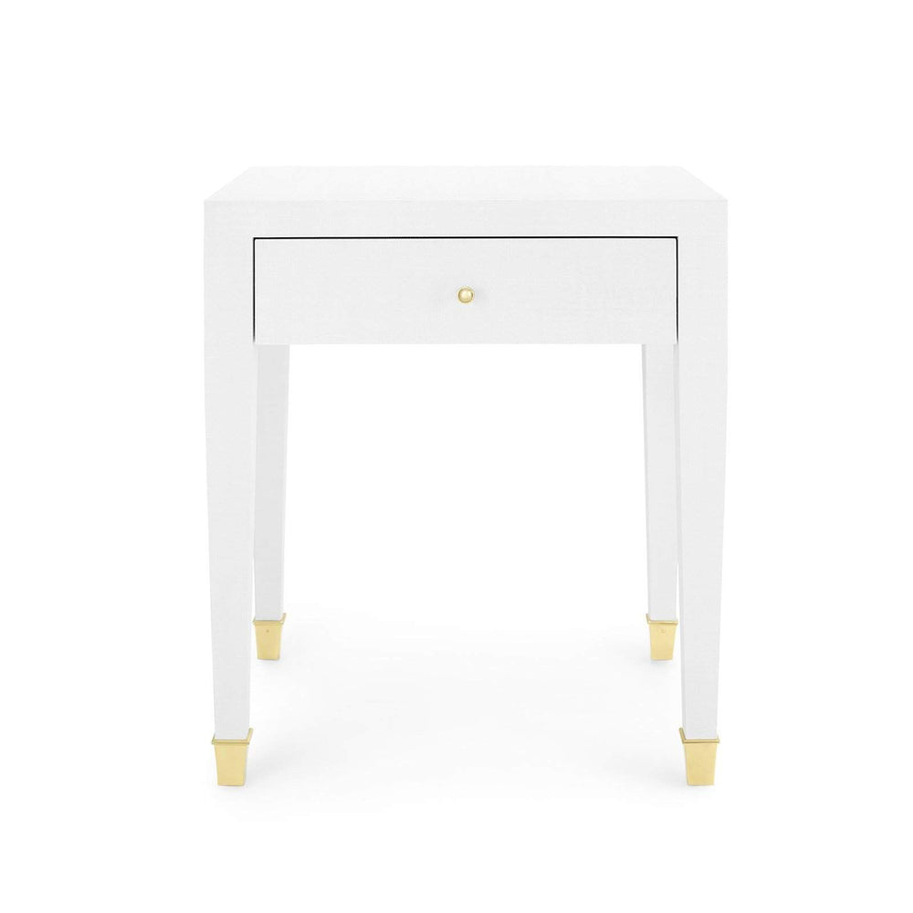 Villa & House - Claudette 1-Drawer Side Table In White-Bungalow 5-Blue Hand Home