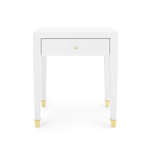 Villa & House - Claudette 1-Drawer Side Table In White-Bungalow 5-Blue Hand Home