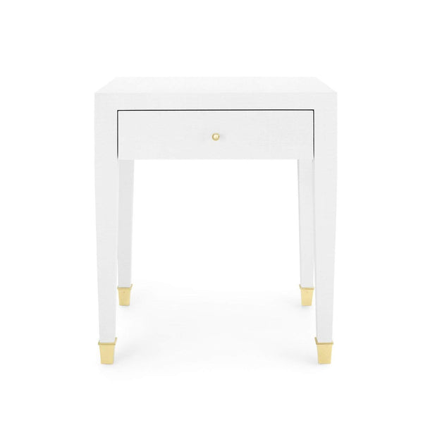 Villa & House - Claudette 1-Drawer Side Table In White-Bungalow 5-Blue Hand Home