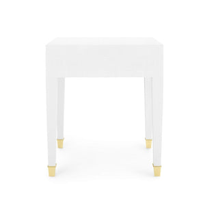 Villa & House - Claudette 1-Drawer Side Table In White-Bungalow 5-Blue Hand Home