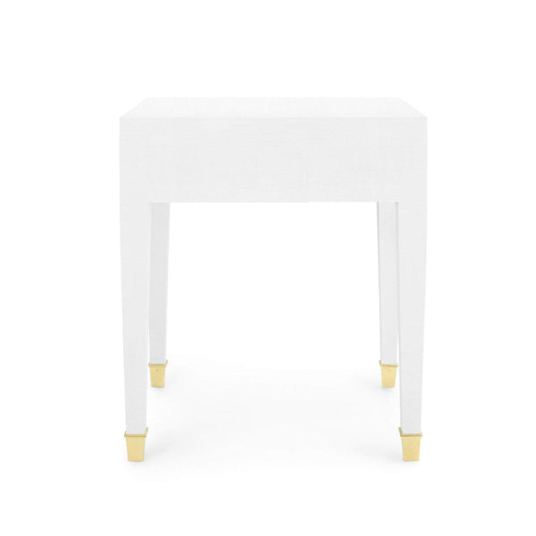 Villa & House - Claudette 1-Drawer Side Table In White-Bungalow 5-Blue Hand Home