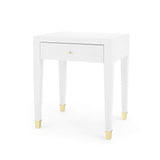 Villa & House - Claudette 1-Drawer Side Table In White-Bungalow 5-Blue Hand Home