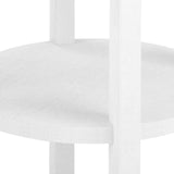 Villa & House - Claudette 1-Drawer Round Side Table In White-Bungalow 5-Blue Hand Home