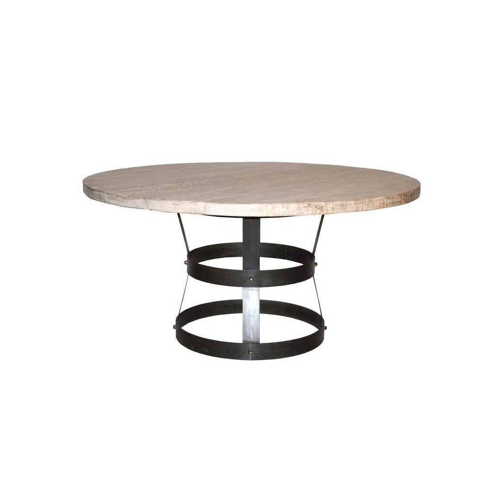 Basket dining table, RL top, 54-CFC Furniture-Blue Hand Home