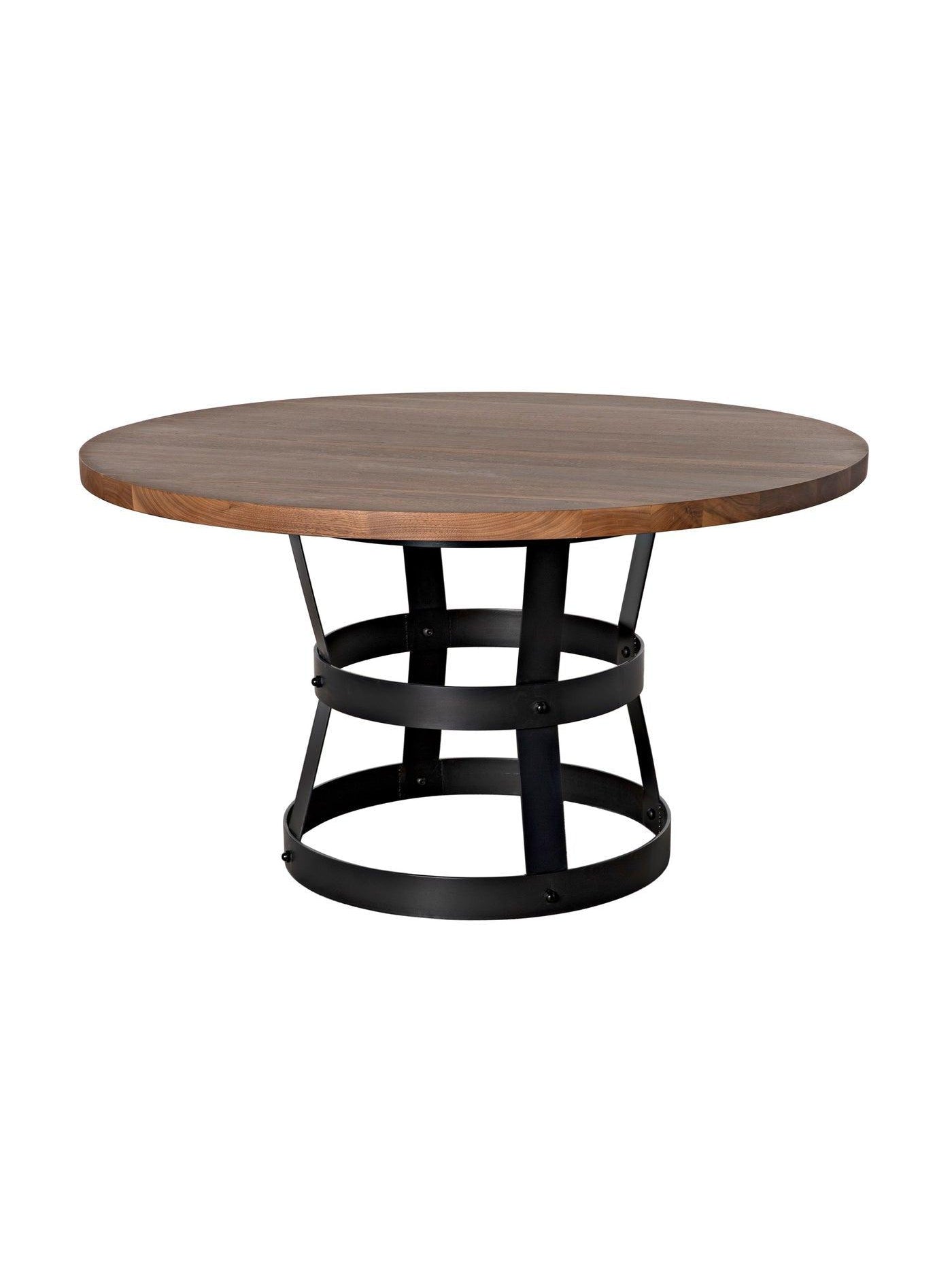 Basket Dining Table, Walnut/Steel Base-CFC Furniture-Blue Hand Home