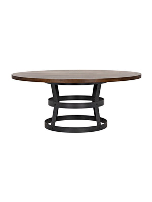 Basket Dining Table, Walnut/Steel Base-CFC Furniture-Blue Hand Home