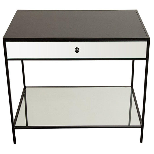 Mallory Nightstand, Steel/Mirror-CFC Furniture-Blue Hand Home
