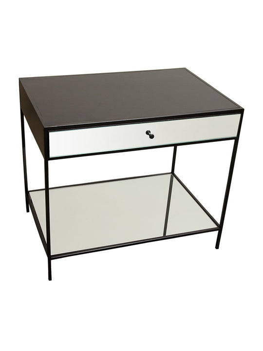 Mallory Nightstand, Steel/Mirror