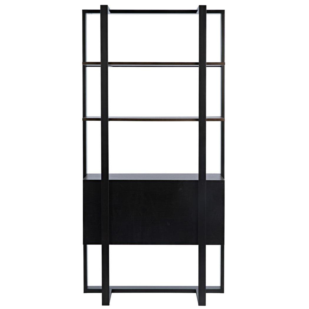 Hamburg Bookcase, Walnut/Steel-CFC Furniture-Blue Hand Home
