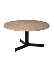 Edward Dining Table, Alder/Steel Base-CFC Furniture-Blue Hand Home