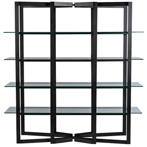 Gael Bookcase Steel/Glass-CFC Furniture-Blue Hand Home