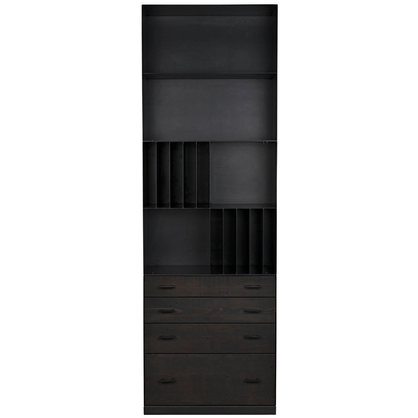 Armstrong Bookcase Steel/Reclaimed Lumber-CFC Furniture-Blue Hand Home