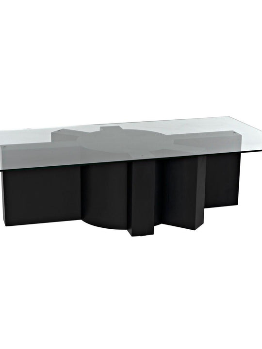 Bateman Coffee Table, Glass Top