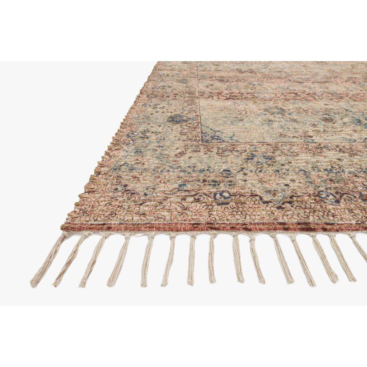 Justina Blakeney Rugs - Cornelia - Cor-05 Seafoam Green/Brick-Loloi Rugs-Blue Hand Home