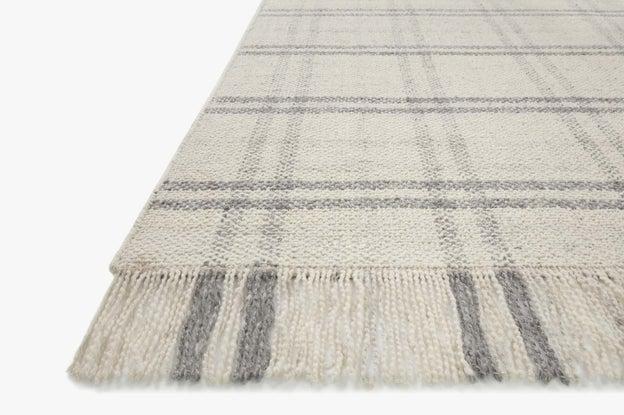 Caleb Rug Magnolia Home by Joanna Gaines - CAL-01 Natural / Grey-Loloi Rugs-Blue Hand Home
