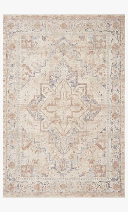 Carlisle Rug Magnolia Home by Joanna Gaines - CAR-02 Beige/Slate-Loloi Rugs-Blue Hand Home