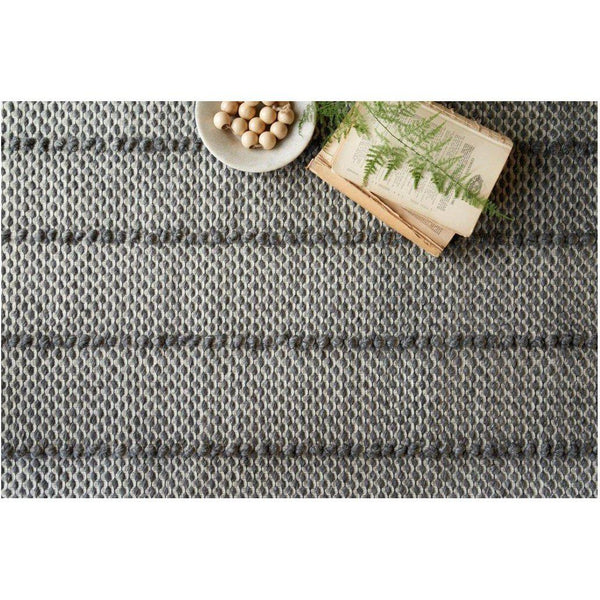 Elliston Rug Magnolia Home by Joanna Gaines - Charcoal-Loloi Rugs-Blue Hand Home