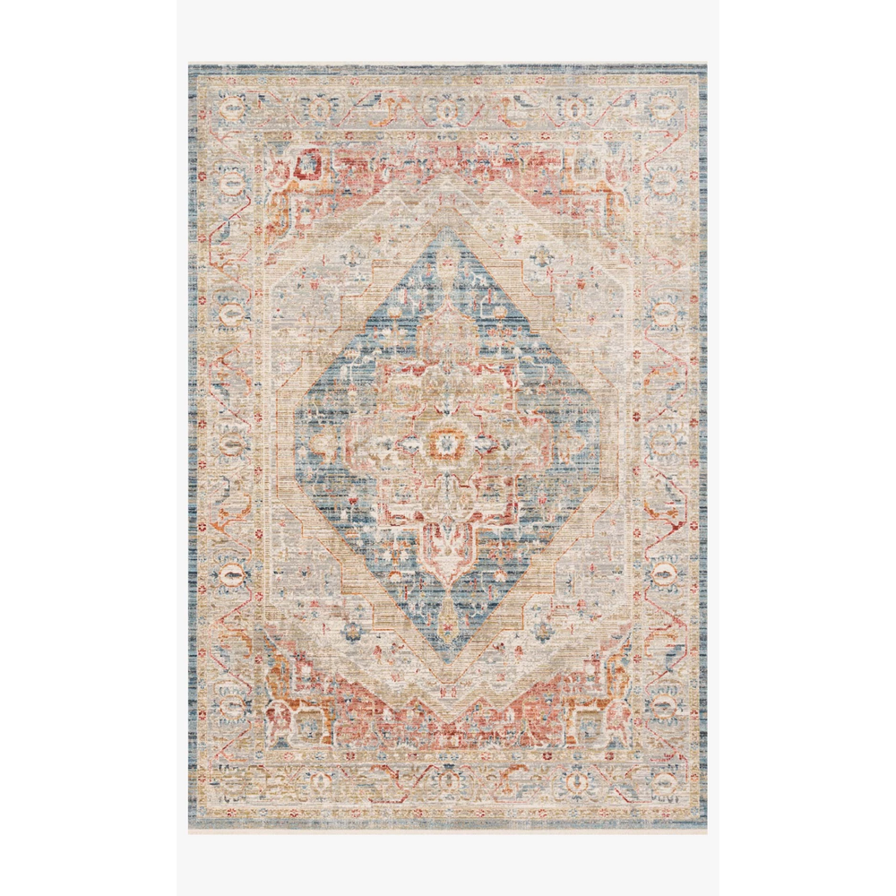 Claire Rugs by Loloi - CLE-04 Blue/Multi-Loloi Rugs-Blue Hand Home