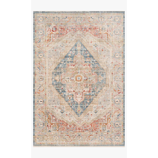 Claire Rugs by Loloi - CLE-04 Blue/Multi-Loloi Rugs-Blue Hand Home