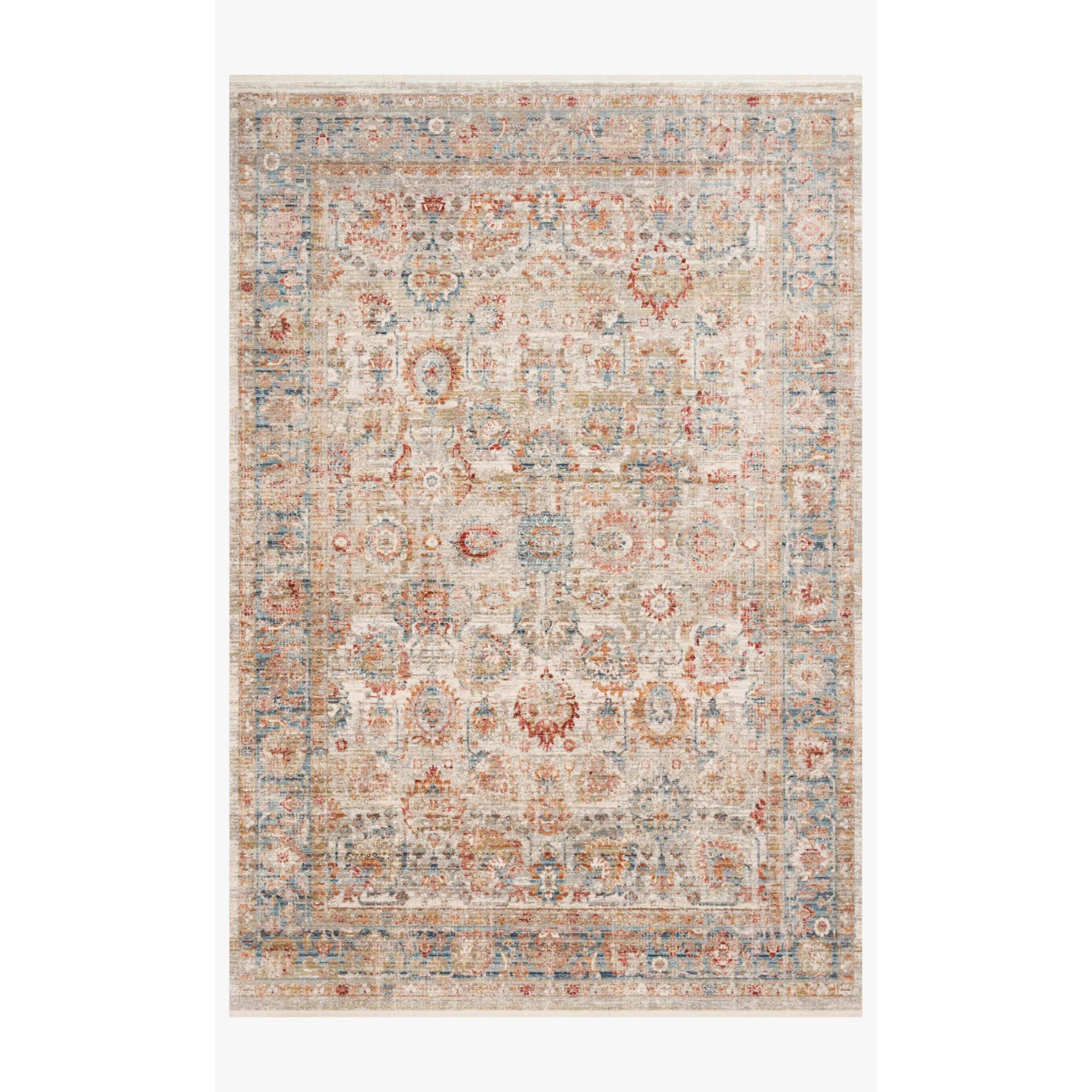 Claire Rugs by Loloi - CLE-02 Ivory/Ocean-Loloi Rugs-Blue Hand Home