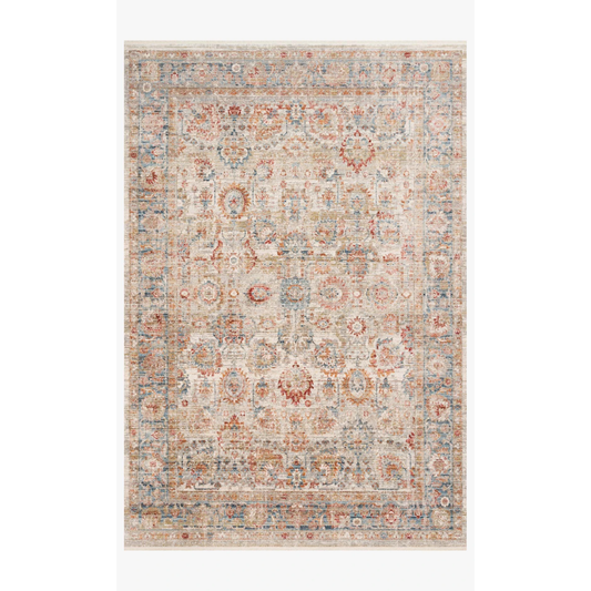 Claire Rugs by Loloi - CLE-02 Ivory/Ocean-Loloi Rugs-Blue Hand Home