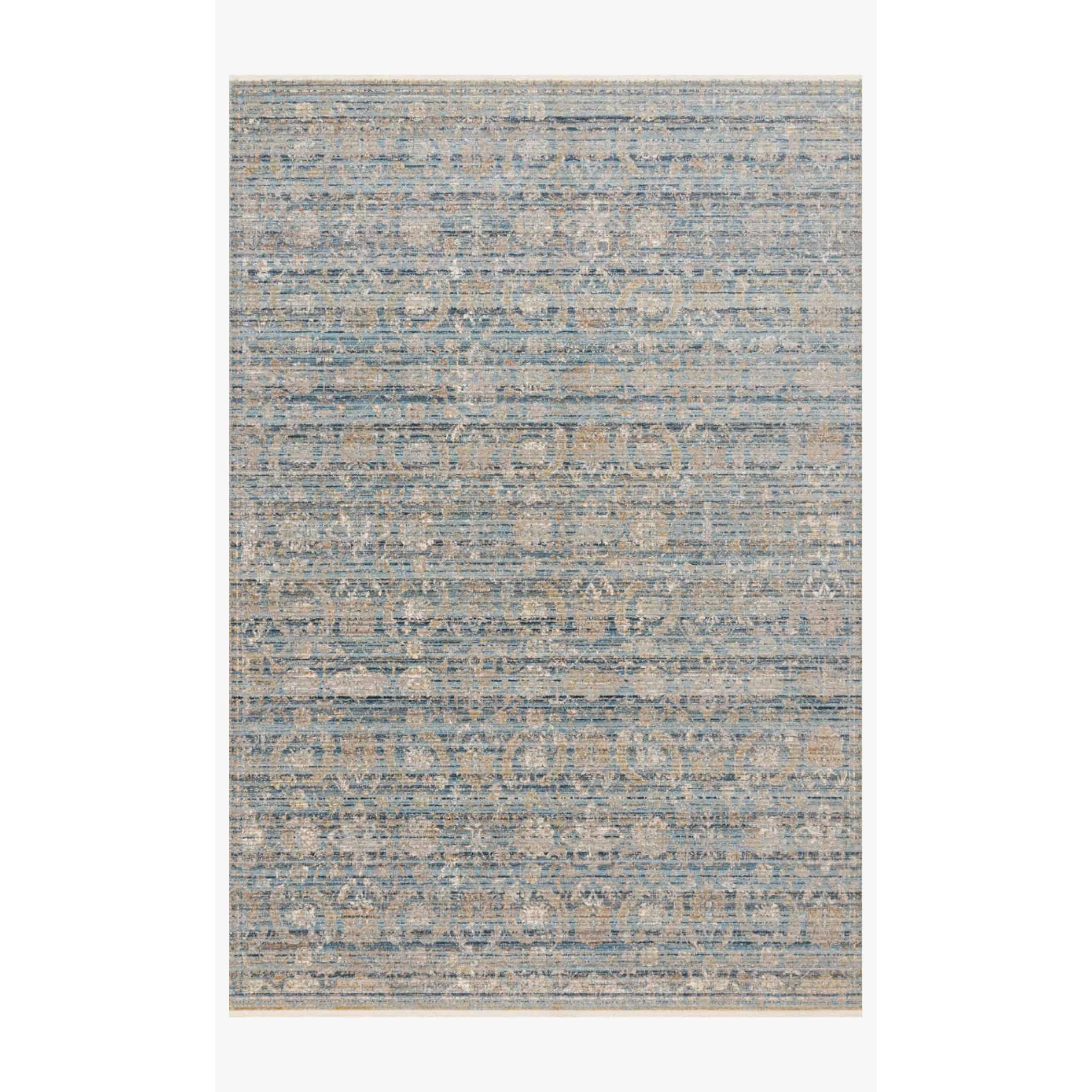Claire Rugs by Loloi - CLE-03 Ocean/Gold-Loloi Rugs-Blue Hand Home