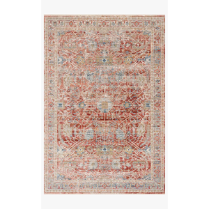 Claire Rugs by Loloi - CLE-01 Red/Ivory-Loloi Rugs-Blue Hand Home