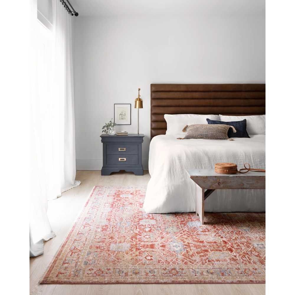 Claire Rugs by Loloi - CLE-01 Red/Ivory-Loloi Rugs-Blue Hand Home