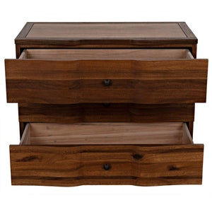Noir Claudie Chest, Dark Walnut-Noir Furniture-Blue Hand Home